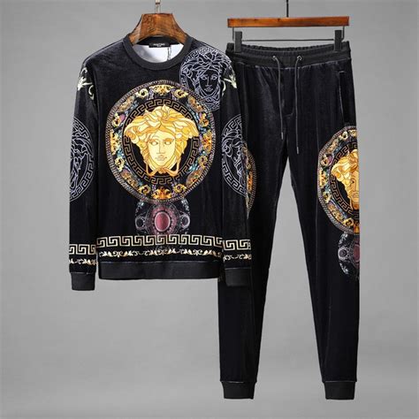 versace tracksuit fake|designer velour tracksuits for men's.